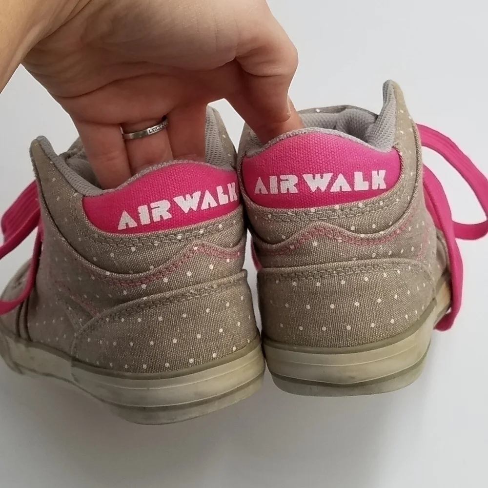 Airwalk Polka Dot Hightop Sneakers Kid 1.5 Y